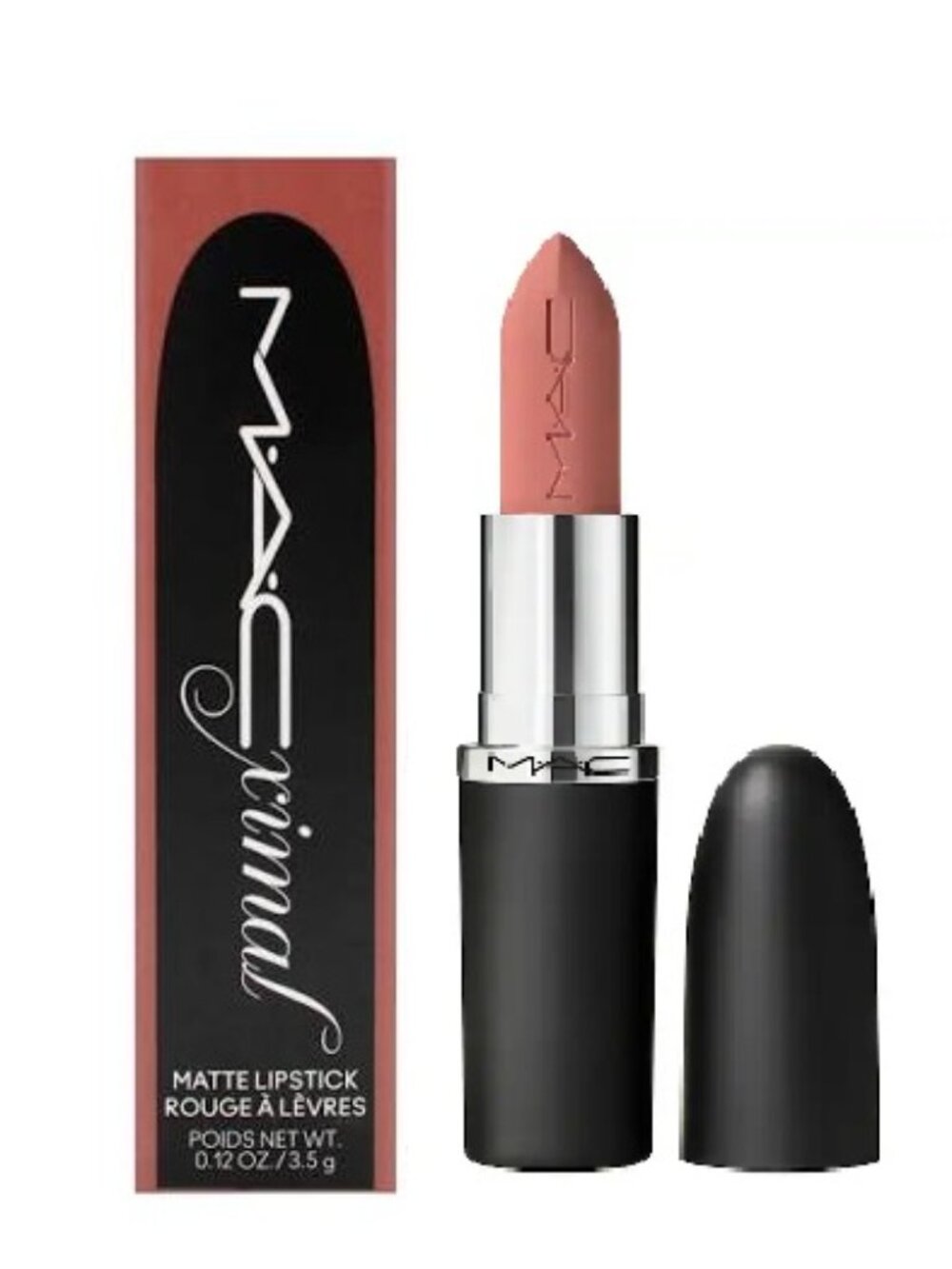 NEW ☑️ MAC #605 HONEYLOVE M·A·Cximal Silky Matte 12HR Wear Lipstick